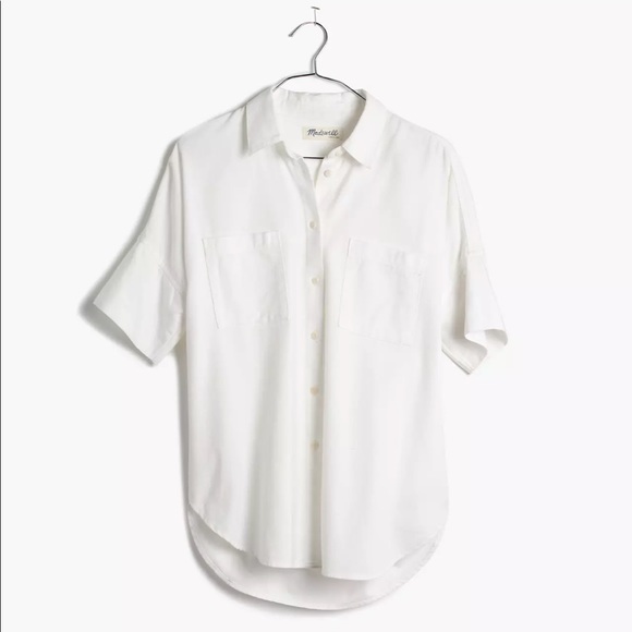 Madewell Tops - Madewell White Cotton Courier Shirt